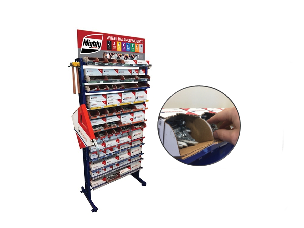 Lead & Non-Lead Wheel Weight Assortment Racks